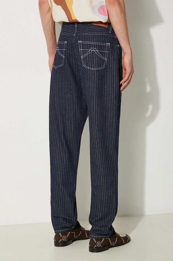 Odjeća Traperice Kenzo Tapered Fit Jeans FE65DP4186F1.DM mornarsko plava