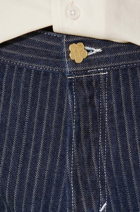 Traperice Kenzo Tapered Fit Jeans FE65DP4186F1.DM mornarsko plava