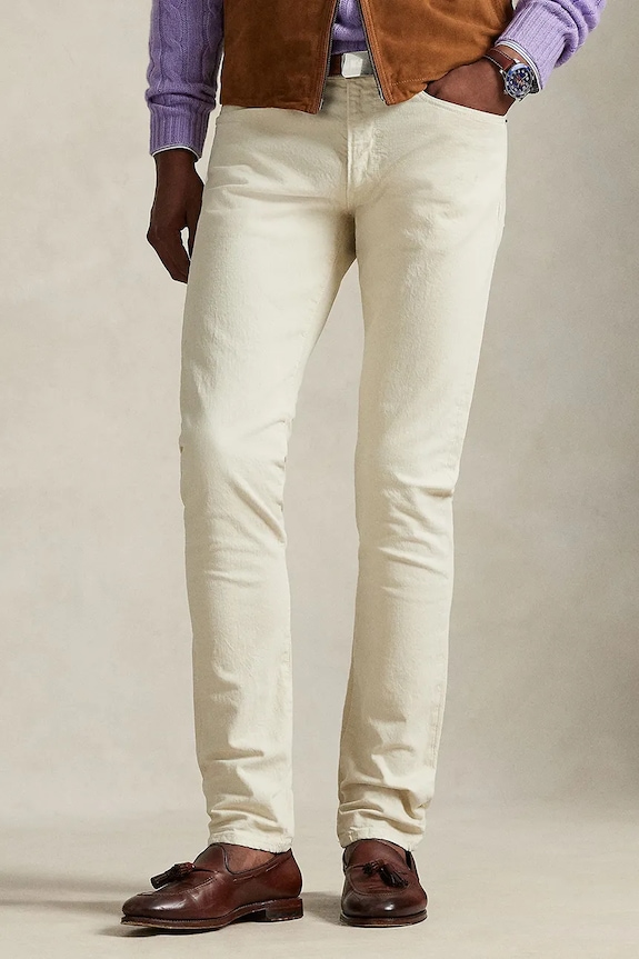 Polo Ralph Lauren джинсы slim fit для мужчин бежевый 710956083