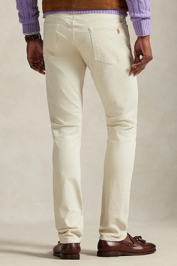 Polo Ralph Lauren джинсы slim fit для мужчин 710956083 бежевый SS26