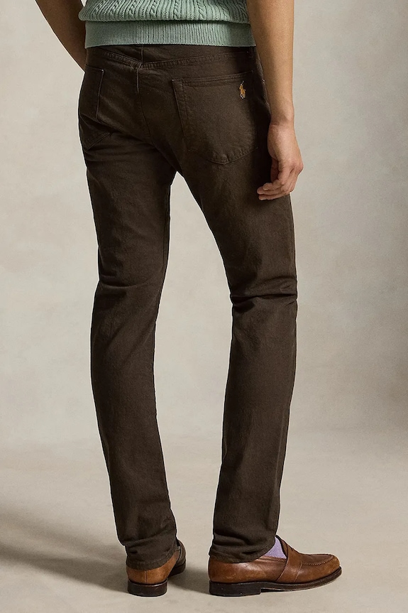 Polo Ralph Lauren slim fit da uomo 710956083 marrone SS26