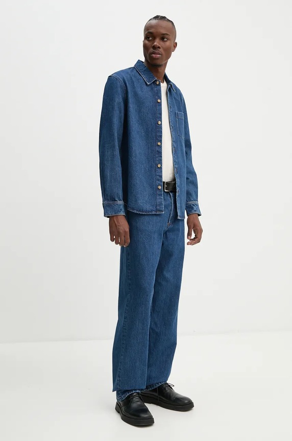 Rifle A.P.C. jean fairfax COHTD.M09156 tmavomodrá AW24
