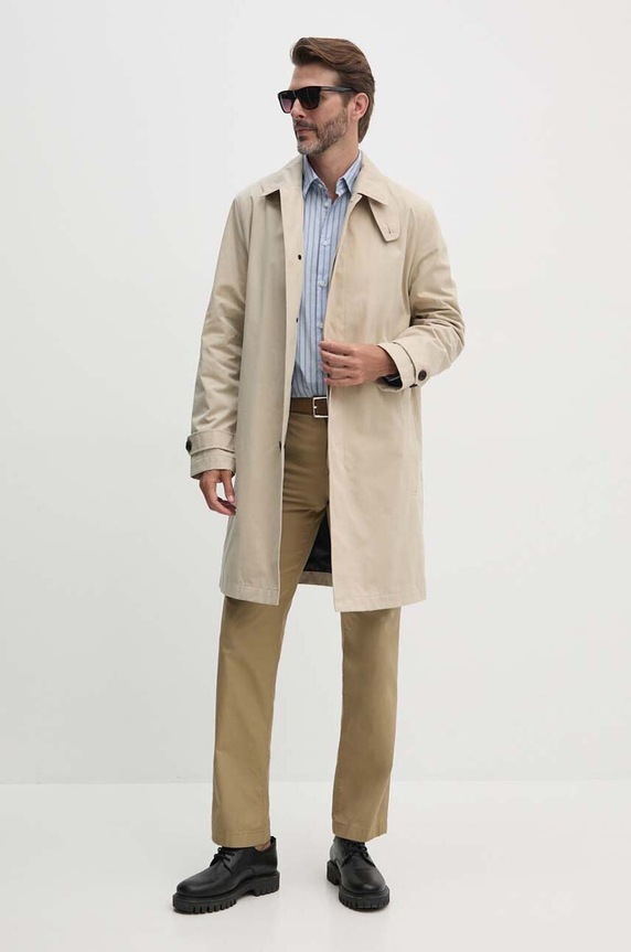 Pamučne hlače Lacoste HH7202 bež AW24