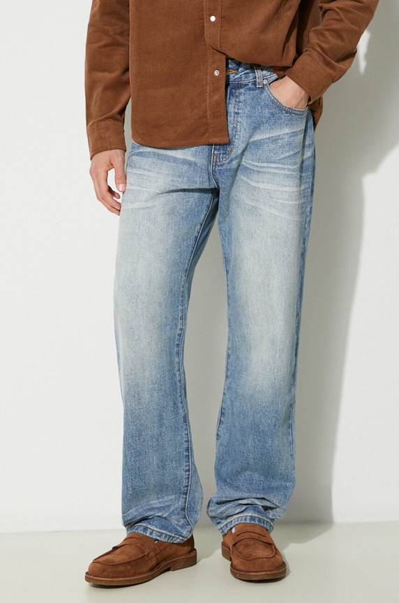 Rifle Billionaire Boys Club Astro Selvedge Denim Pants tmavomodrá B24216