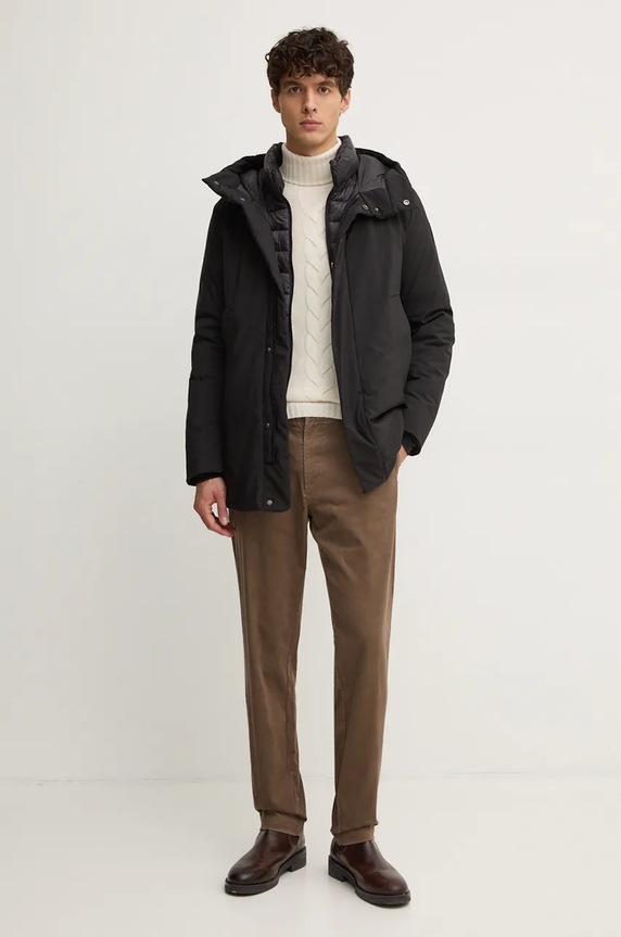 Manšestrové kalhoty Sisley 41ZNSF04R hnědá AW24