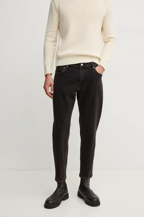 Τζιν παντελόνι Sisley μαύρο 4TLASE023