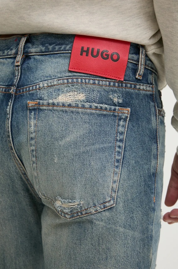 HUGO jeansy niebieski 50522156
