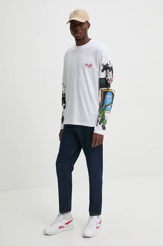 Τζιν παντελόνι HUGO 50522170 μπλε AW24