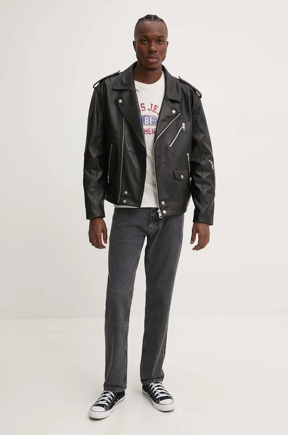 HUGO jeansy 50522201 szary AW24