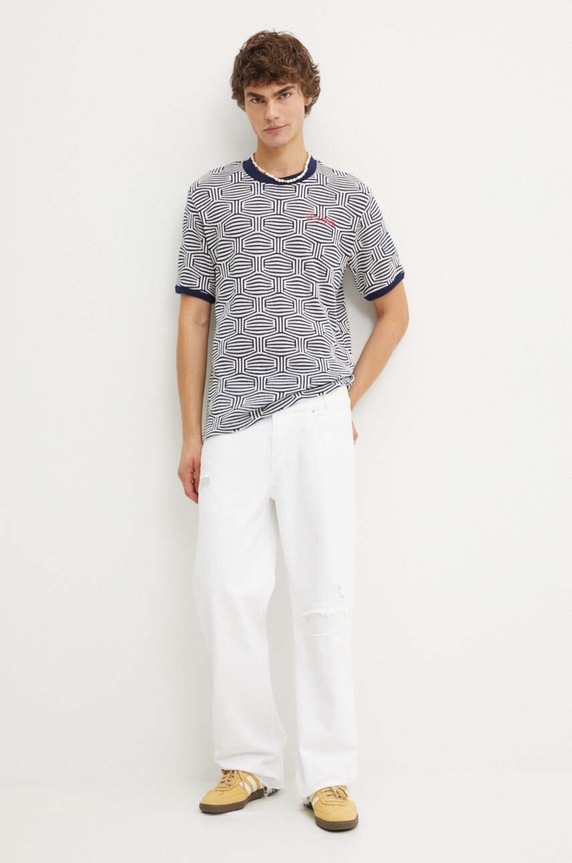 Desigual jeansy KANSAS 24WMDD12 biały AW24