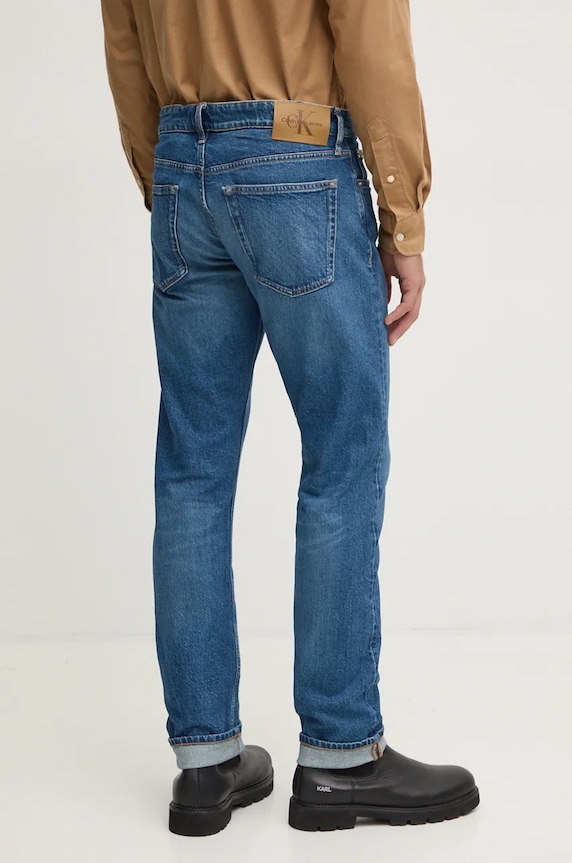Oblečenie Rifle Calvin Klein Jeans J30J326359 tmavomodrá
