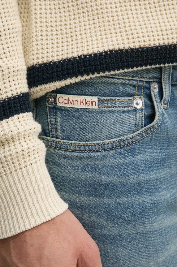 Rifle Calvin Klein Jeans modrá J30J326843