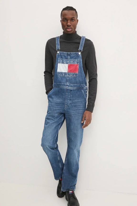 Oblečení Džínové lacláče Tommy Jeans DM0DM20440 modrá