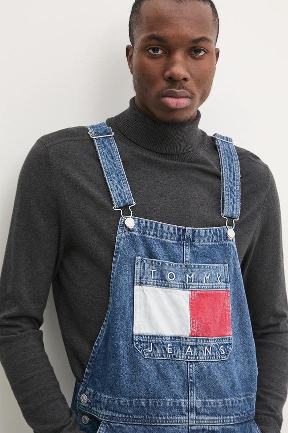 Džínové lacláče Tommy Jeans modrá DM0DM20440