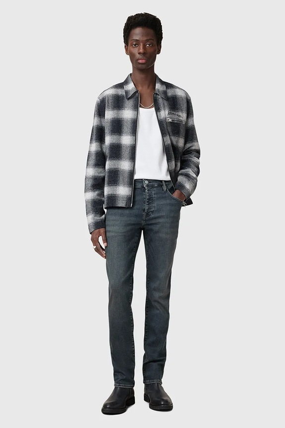 AllSaints jeansy SID niebieski M023EB