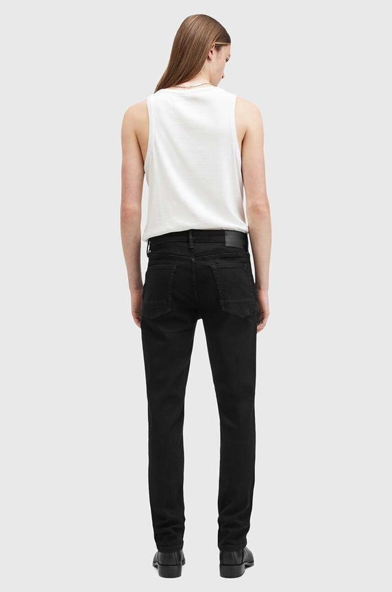 Τζιν παντελόνι AllSaints SID M023EB μαύρο