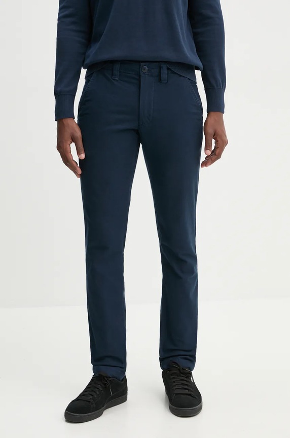 Παντελόνι Timberland με ελαστάν σκούρο μπλε TB0A6V324331