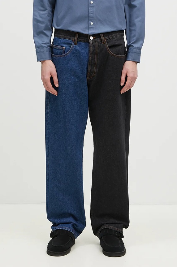 Aries jeansy Varsity Batten Jeans czarny AR3030302