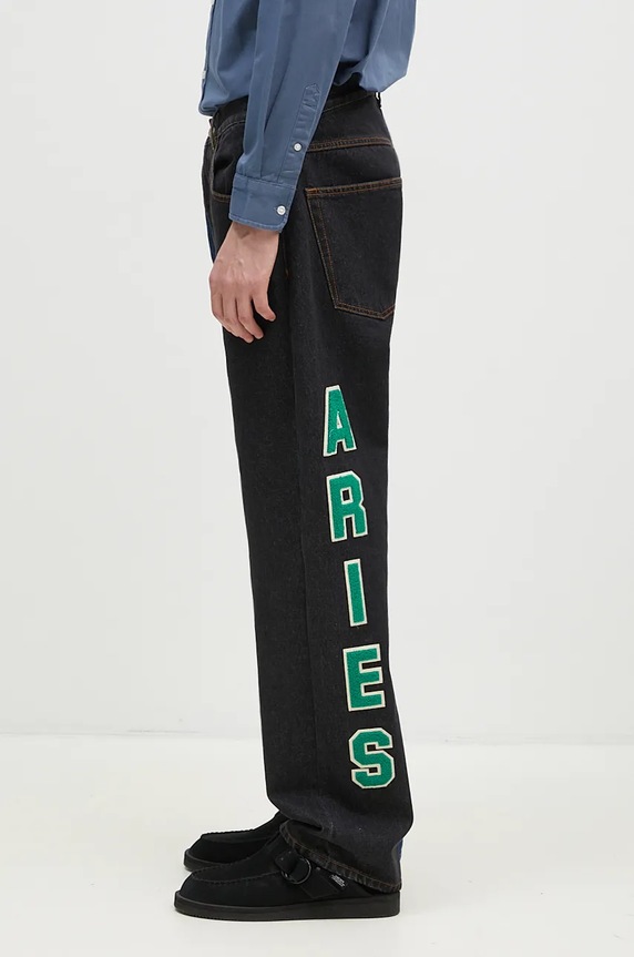 Джинсы Aries Varsity Batten Jeans AR3030302 чёрный AW24