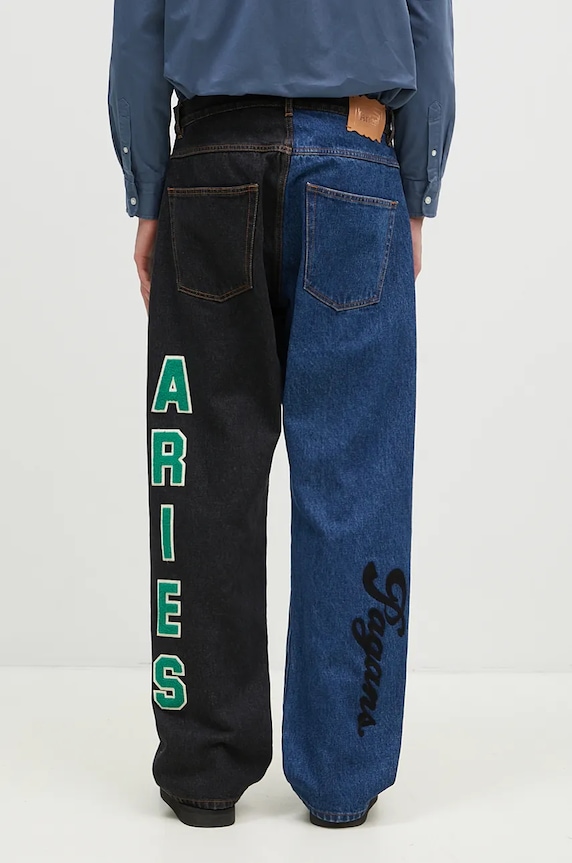 Одежда Джинсы Aries Varsity Batten Jeans AR3030302 чёрный