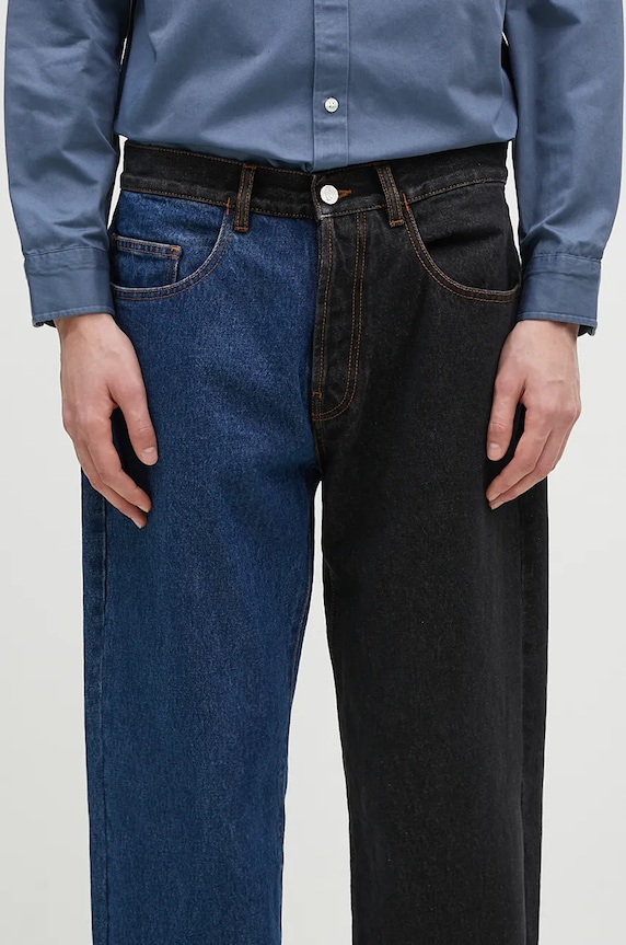 Aries jeansy Varsity Batten Jeans czarny AR3030302