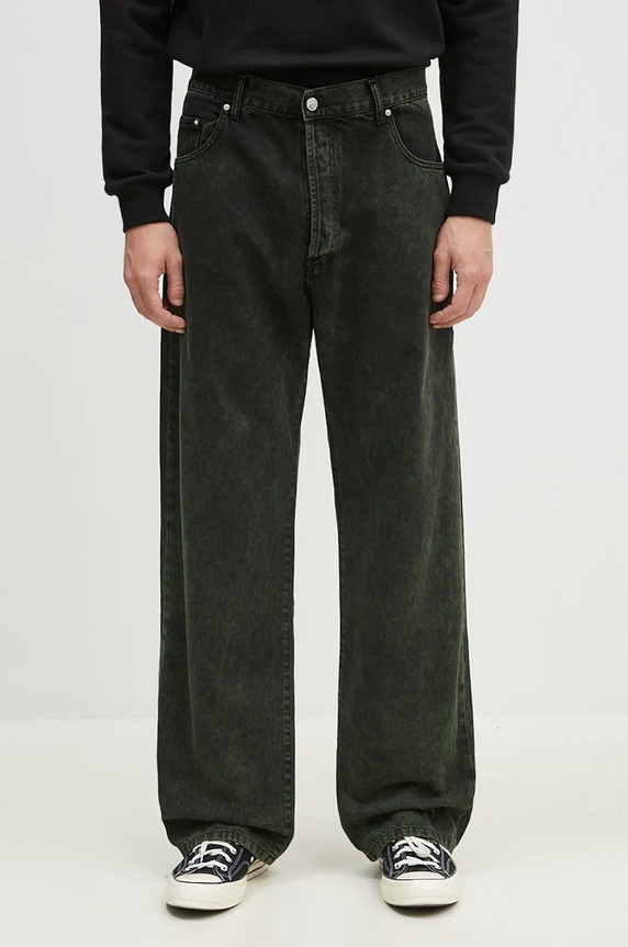 Aries jeans Acid Wash Batten Jean verde AR3131302