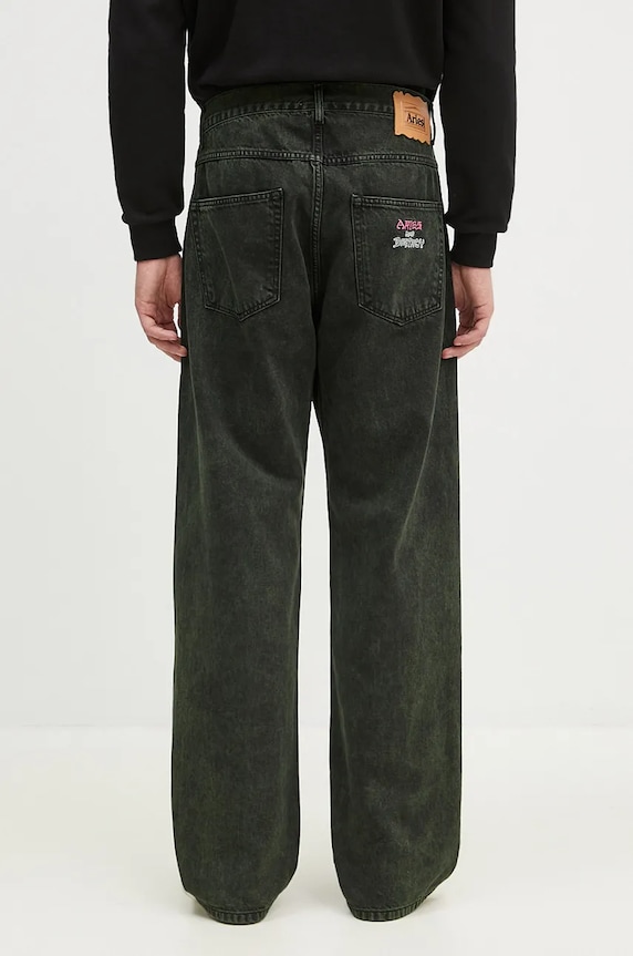 Îmbrăcăminte Aries jeans Acid Wash Batten Jean AR3131302 verde