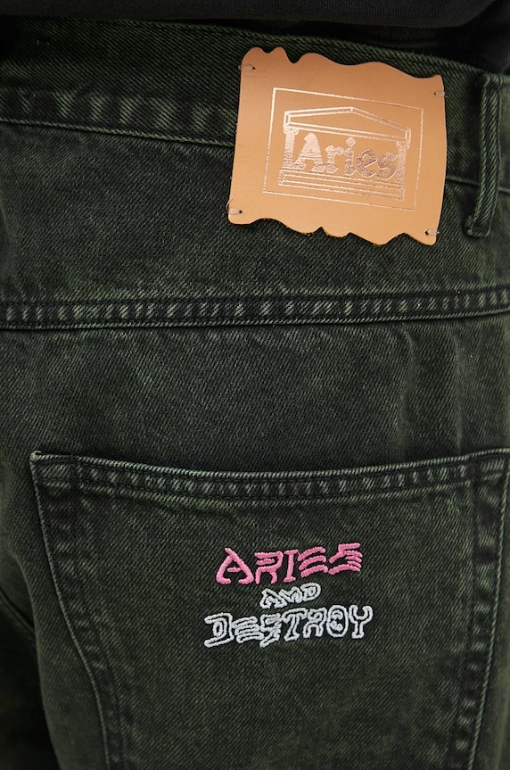 Aries jeans Acid Wash Batten Jean AR3131302 verde