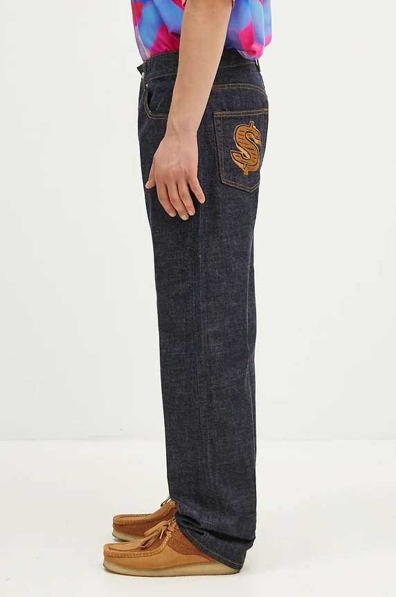Billionaire Boys Club jeansi Diamonds & Dollars Selvedge Denim B24316 bleumarin AW24