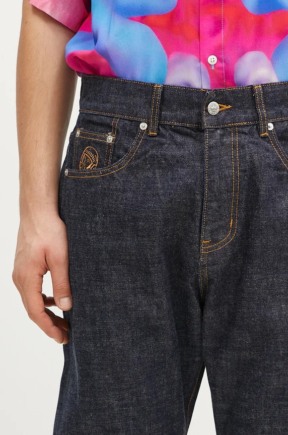 Billionaire Boys Club jeansi Diamonds & Dollars Selvedge Denim bleumarin B24316