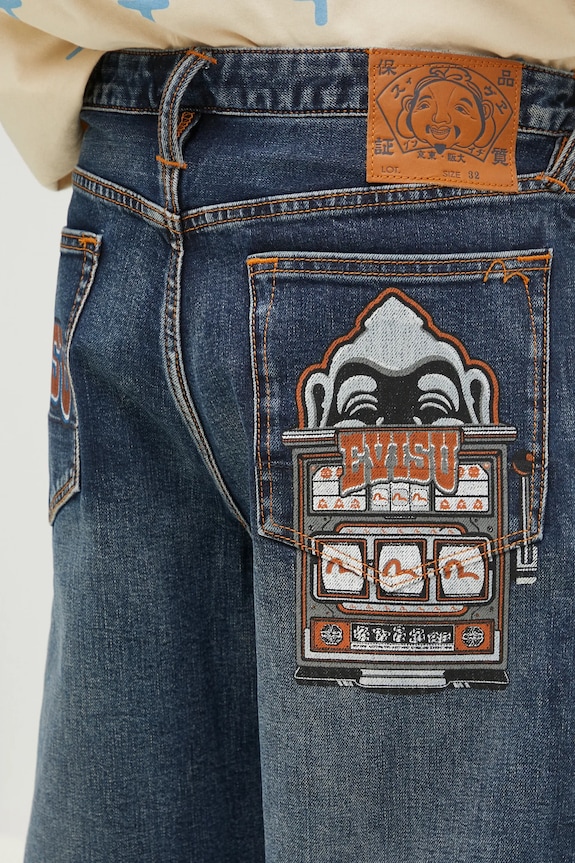 Evisu jeans Evisu & Slot Emb navy 2EAHTM4JE8010