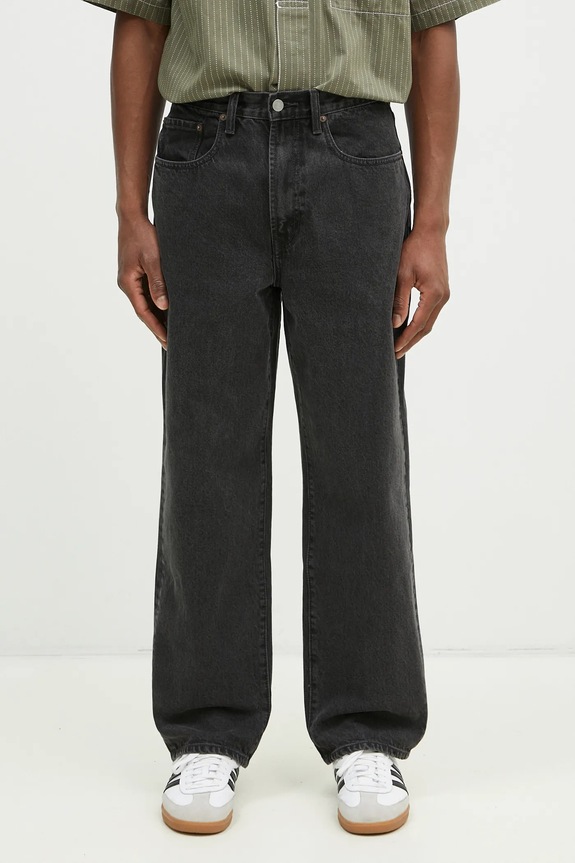 thisisneverthat jeansi Regular Jeans negru TN243DPA5P01