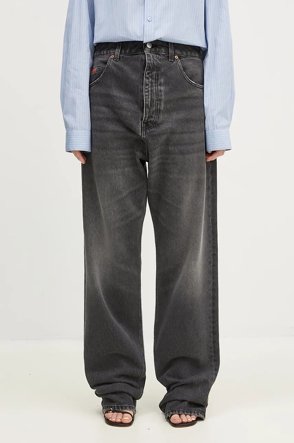 Martine Rose jeans High Waisted Jean negru 245WD03002