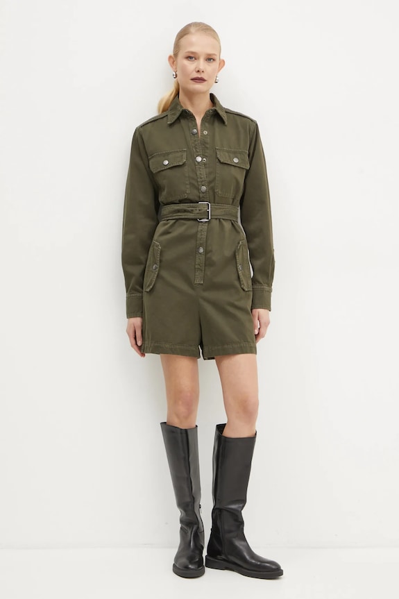 Weekend Max Mara kombinezon jeansowy 2425246016600 zielony AW24