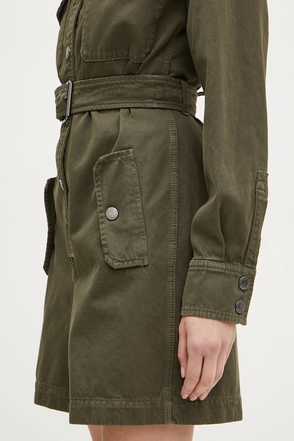 Weekend Max Mara kombinezon jeansowy 2425246016600 zielony