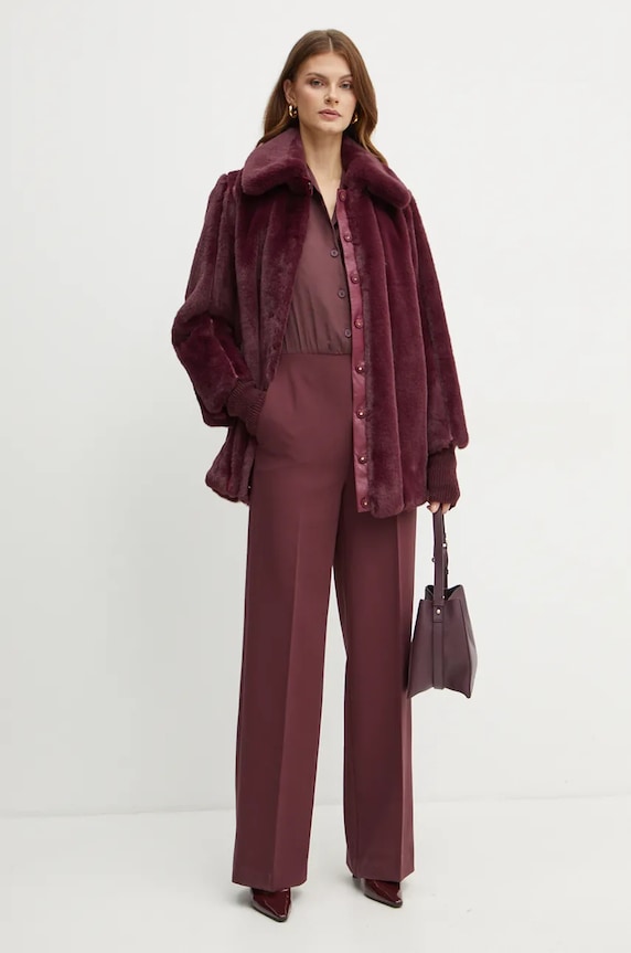 Twinset tuta elegante 242TT2103 granata AW24