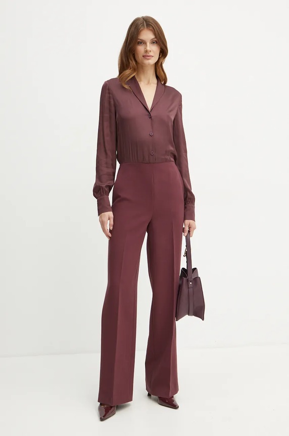 Twinset tuta elegante granata 242TT2103