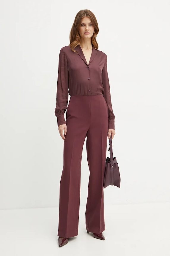 Twinset tuta elegante granata 242TT2103