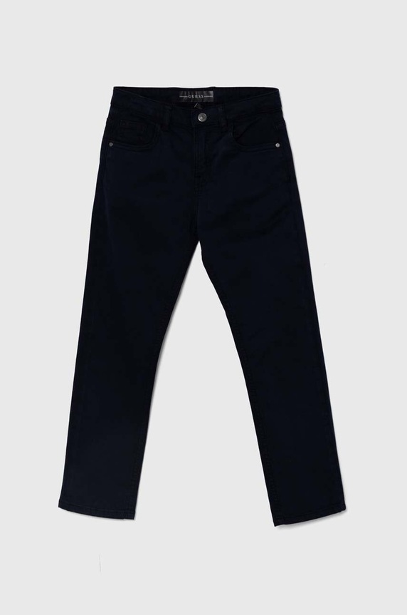 Guess pantaloni per bambini tessuto blu navy N3BB03.WFPMA.9BYH