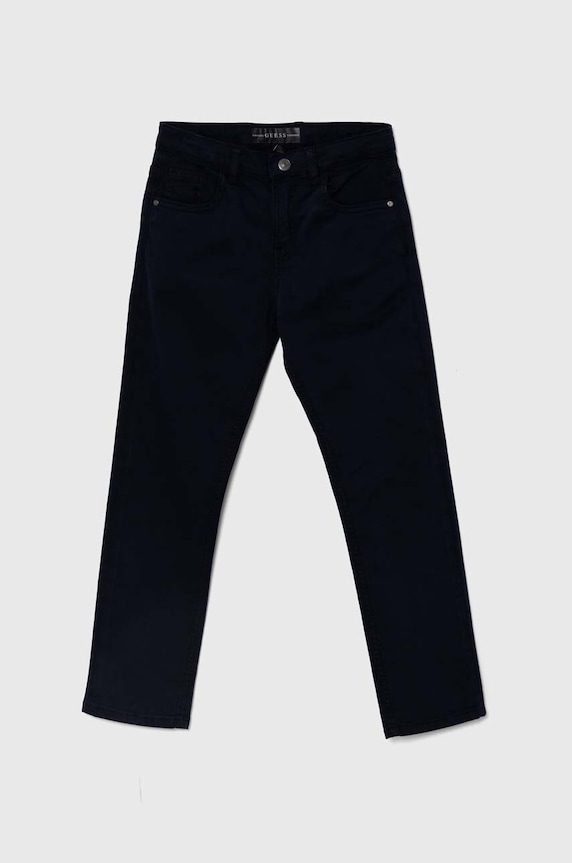 Guess pantaloni per bambini tessuto blu navy N3BB03.WFPMA.9BYH