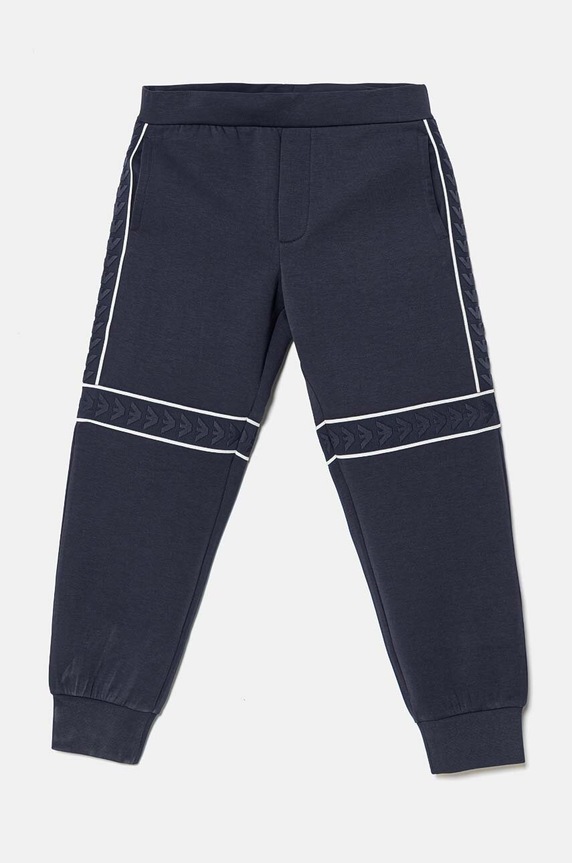 Emporio Armani pantaloni de trening pentru copii tricotaj albastru 6D4PJD.1JHSZ