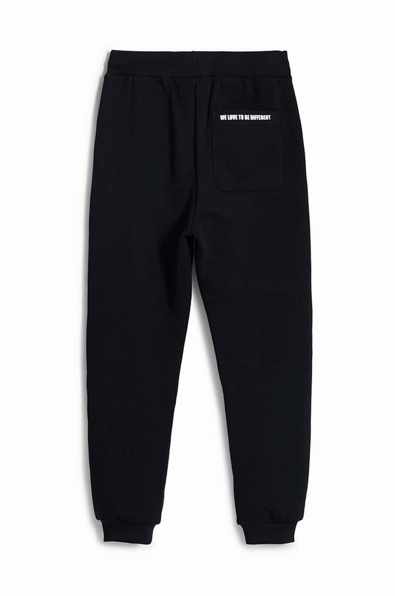 Băieți Desigual pantaloni de trening din bumbac pentru copii 24WBPK03 negru