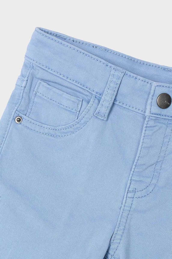 Mayoral spodnie dziecięce slim fit basic 517.5B.Mini.9BYH niebieski AW24