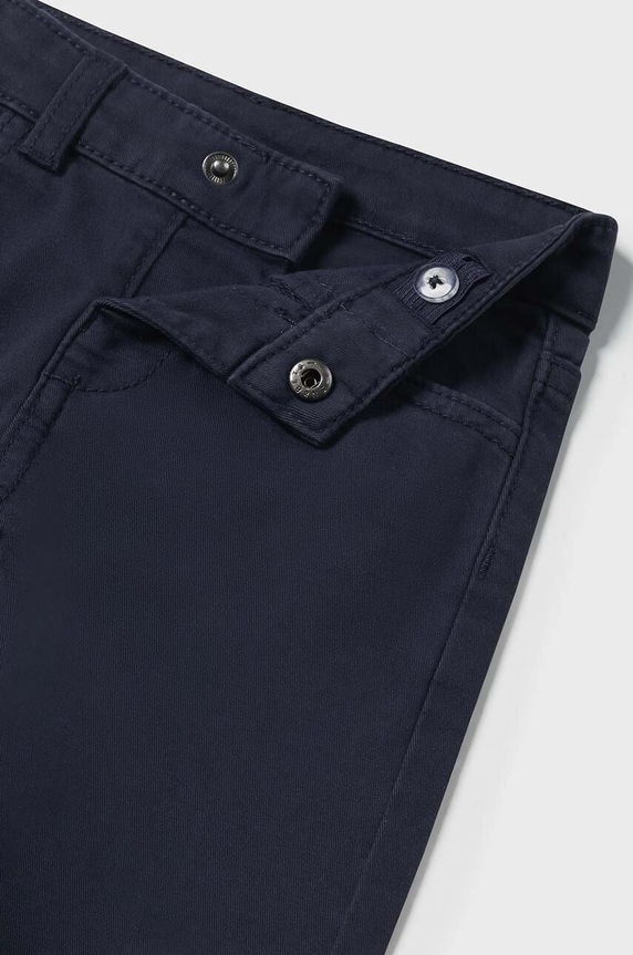 Mayoral pantaloni de bumbac pentru copii slim fit basic 563.3F.Baby.9BYH bleumarin AW24