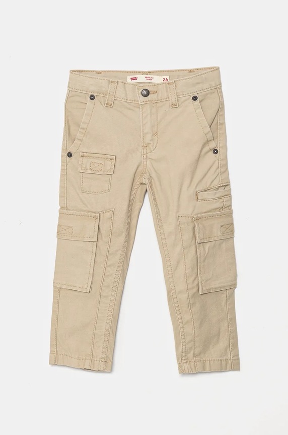 Levi's pantaloni copii REGULAR TAPER CARGO panza bej 8EL222