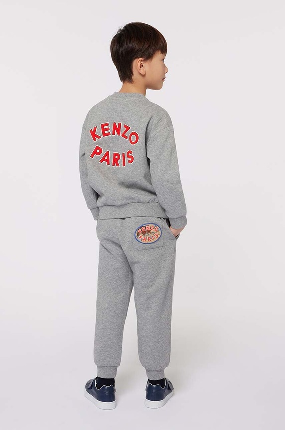 Kenzo Kids spodnie dresowe dziecięce szary K60793.