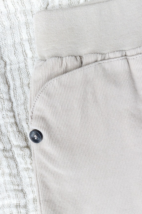 Tartine et Chocolat pantaloni de bumbac pentru copii TZ22060.80.86 bej