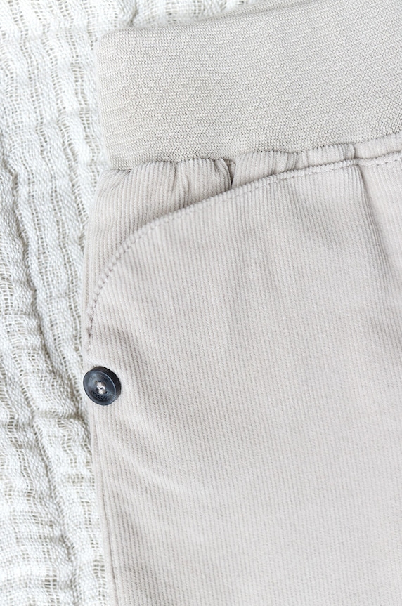 Tartine et Chocolat pantaloni de bumbac pentru copii TZ22060.80.86 bej