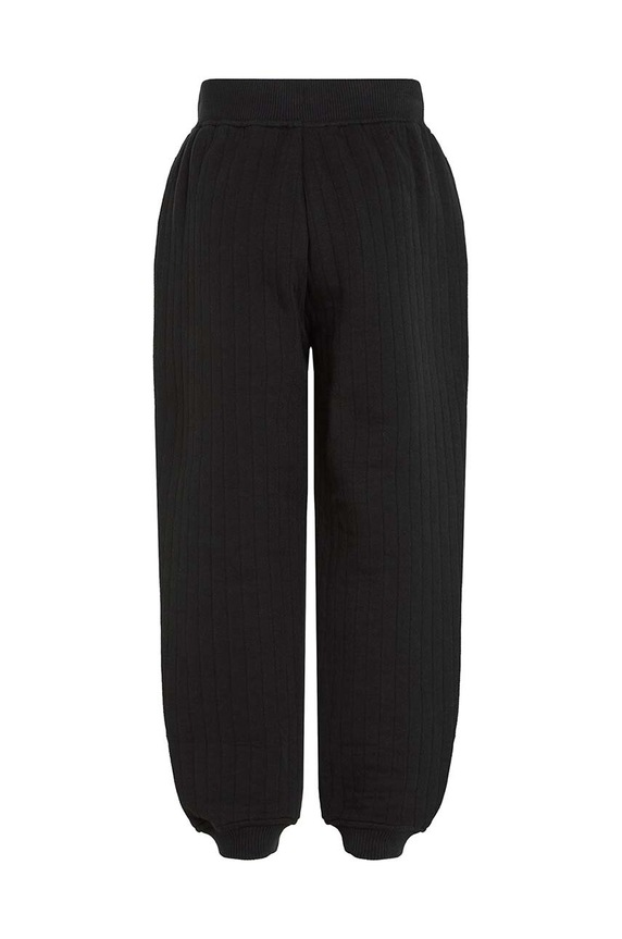 Băieți Calvin Klein Jeans pantaloni de trening pentru copii VERTICAL QUILTED IB0IB02192.9BYH negru