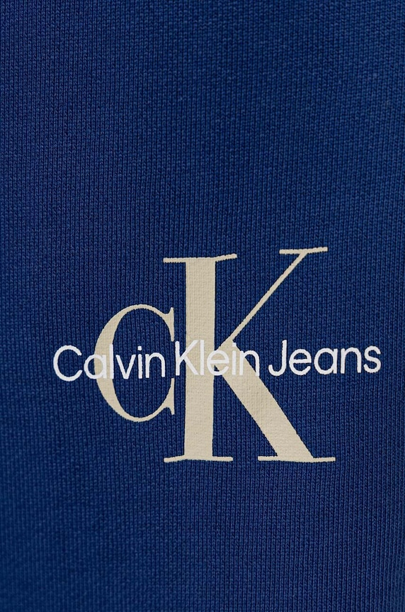 Calvin Klein Jeans gyerek pamut melegítőnadrág SWEATPANTS kék IU0IU00285.9BYH